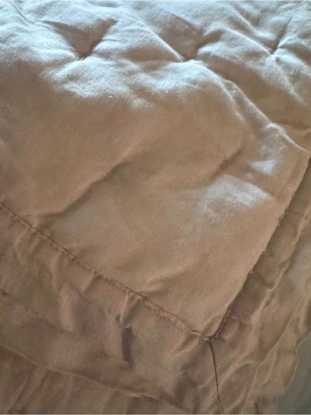 Quince European Linen Dream Quilt Set | Queen | Sand‎ | Includes Shams
